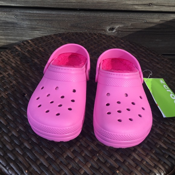 CROCS Other - Kids’ Classic Lined Clog in Party Pink/ Candy Pink